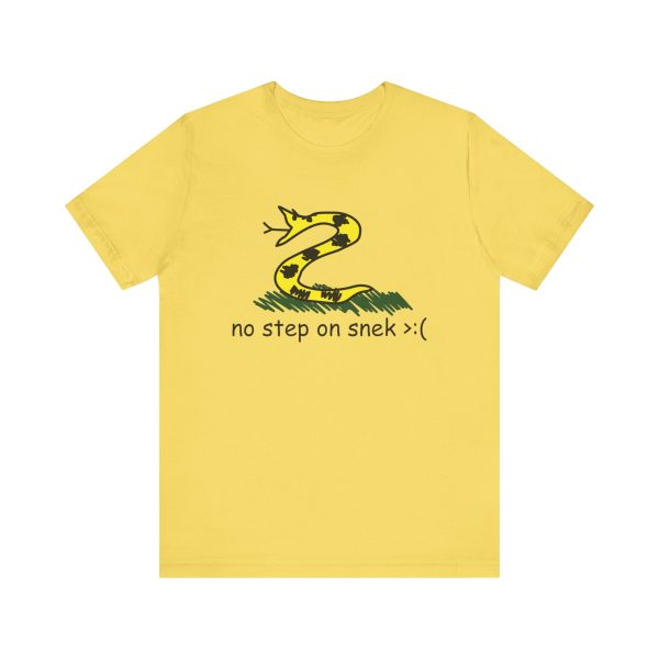 No step on snek shirt yellow