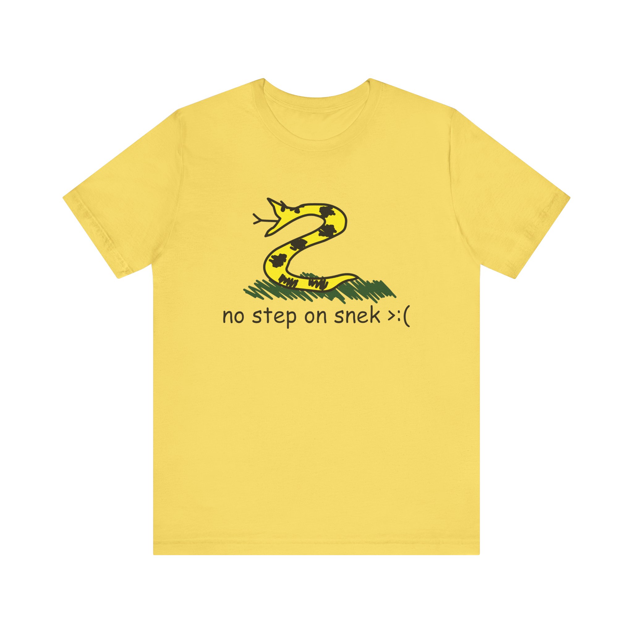 No step on snek shirt yellow