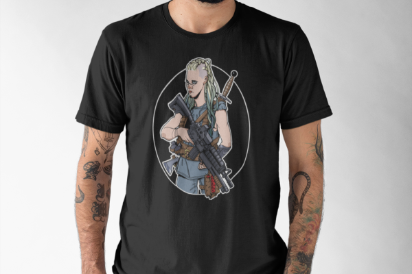 Shield Maiden T-Shirt:  Masterkey M4 - Image 6