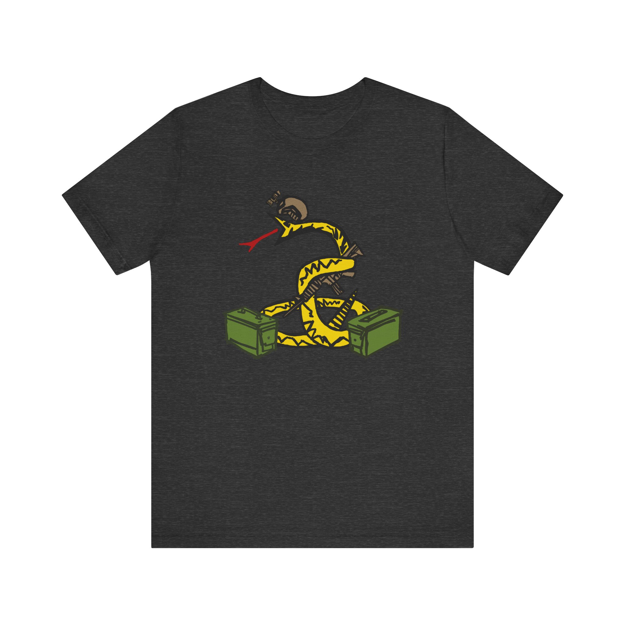 Tactical No Step On Snek Shirt gray heather
