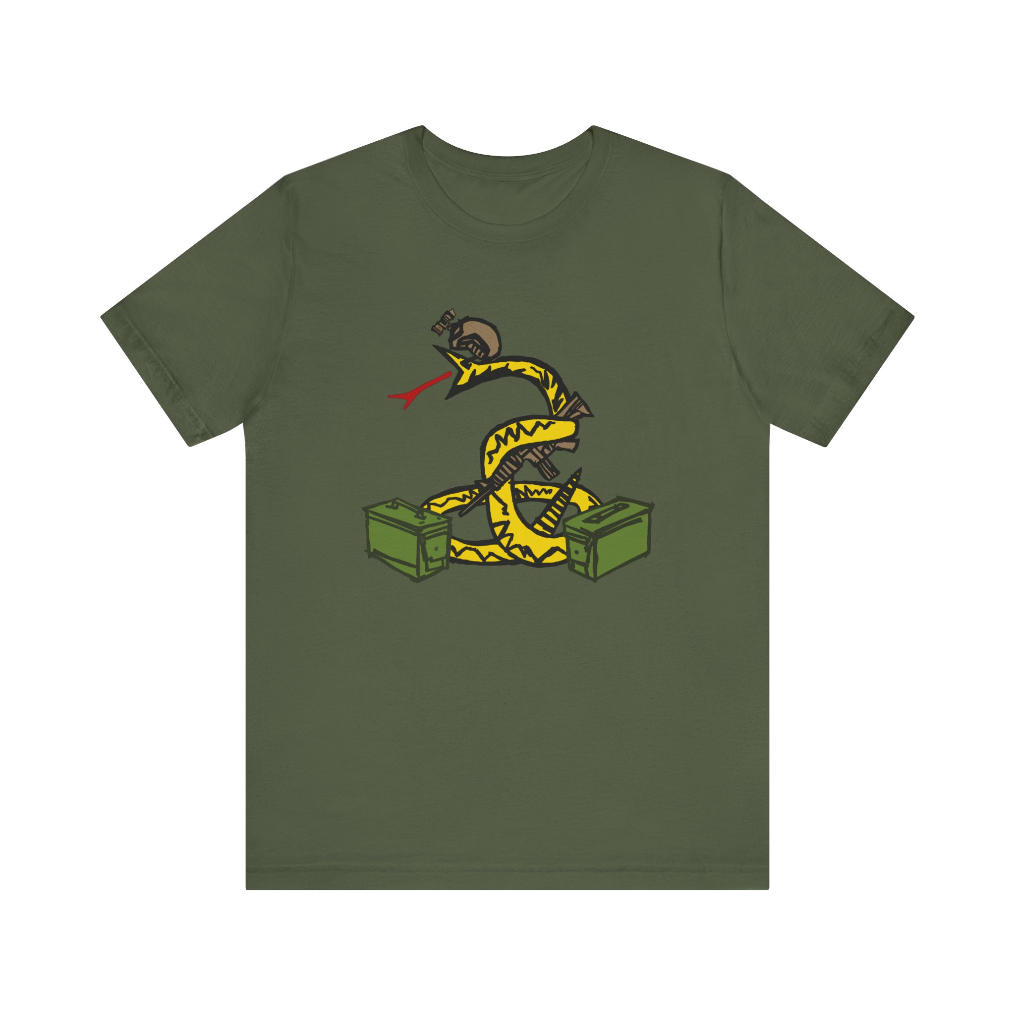 Tactical No Step On Snek Shirt military green